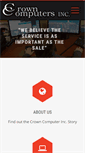 Mobile Screenshot of crowncomputers.ca